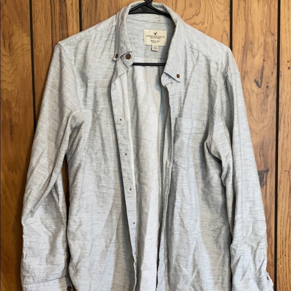American Eagle Grey Long Sleeve